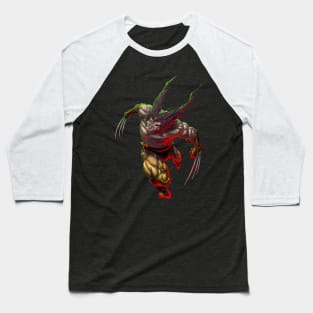 Jumping wolverine Baseball T-Shirt